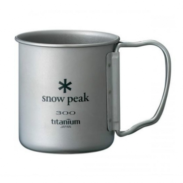 Snow Peak titanium single wall cup 300 ml folding handle (MG-042FH) 